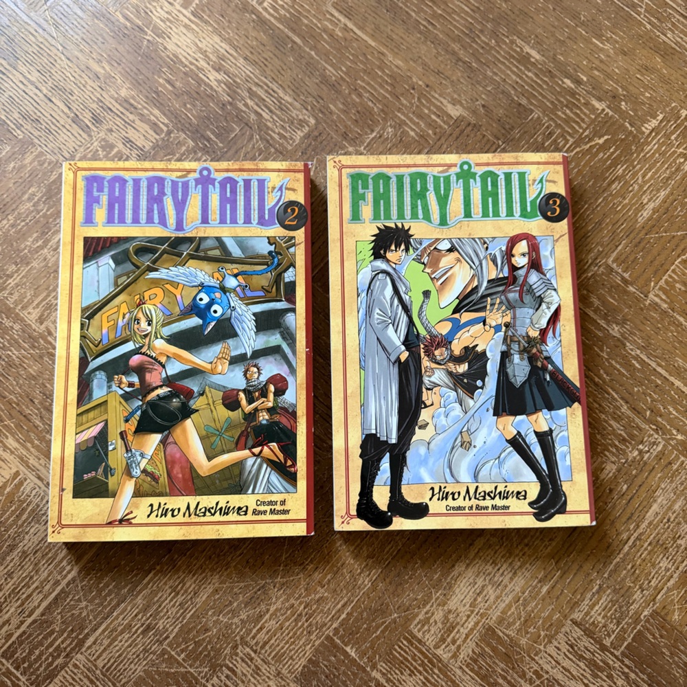 Fairy Tail Manga Volumes 2 and 3